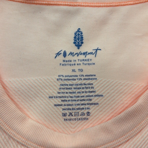 Free People Free Throw Muscle Tank in Orange Size X-Large NWT - Picture 10 of 11